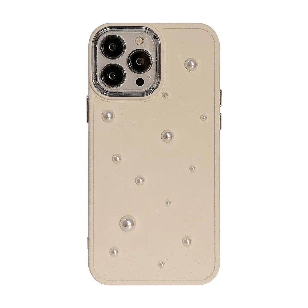 Three-Dimensional Pearl iPhone Cases for 16 Pro Max