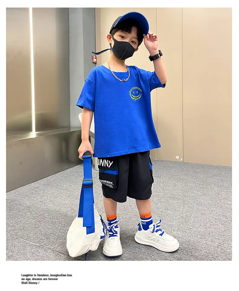Boys Purple T-Shirt Summer New Style Loose Fit — feature 18