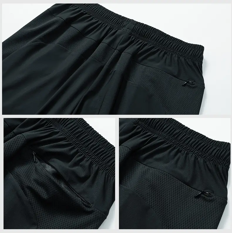 Men's Black Ice Silk Casual Shorts 2024 — feature 14