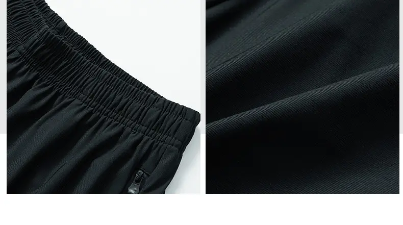 Men's Black Ice Silk Casual Shorts 2024 — feature 15