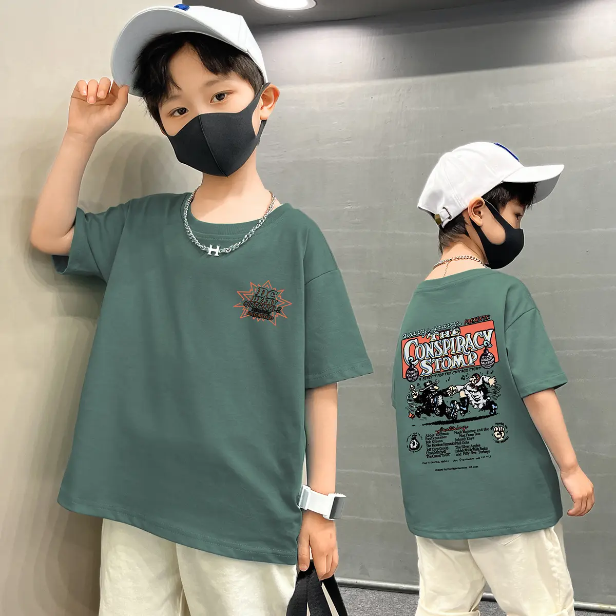 Boys T-Shirt Summer Loose Cool Handsome Style - Image 3