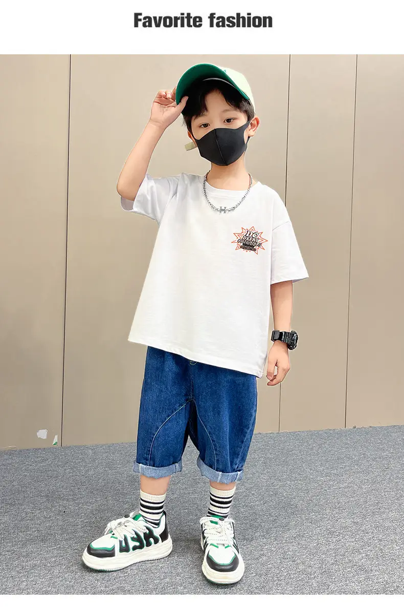 Boys T-Shirt Summer Loose Cool Handsome Style — feature 10