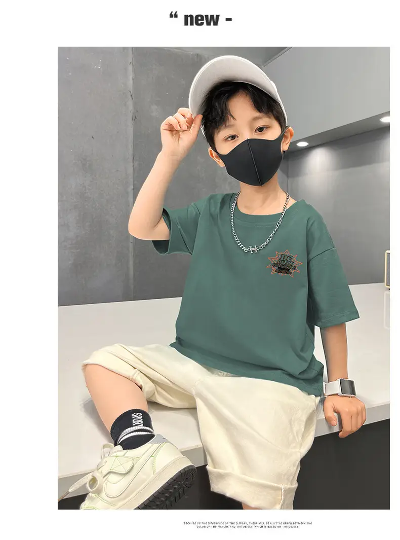 Boys T-Shirt Summer Loose Cool Handsome Style — feature 11