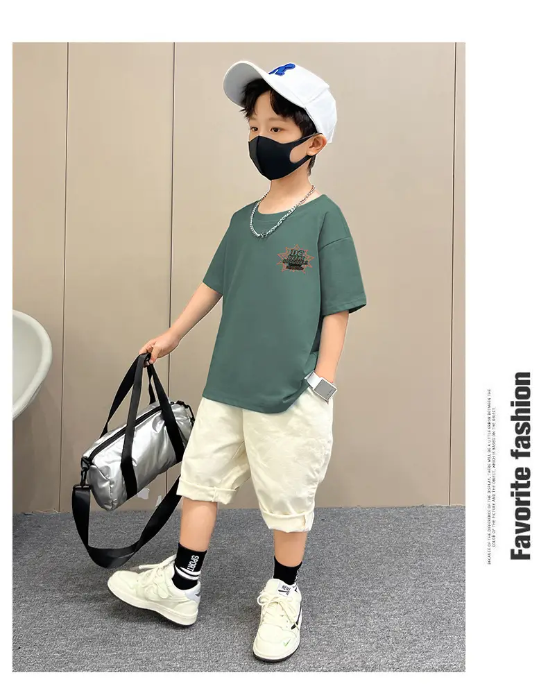 Boys T-Shirt Summer Loose Cool Handsome Style — feature 12