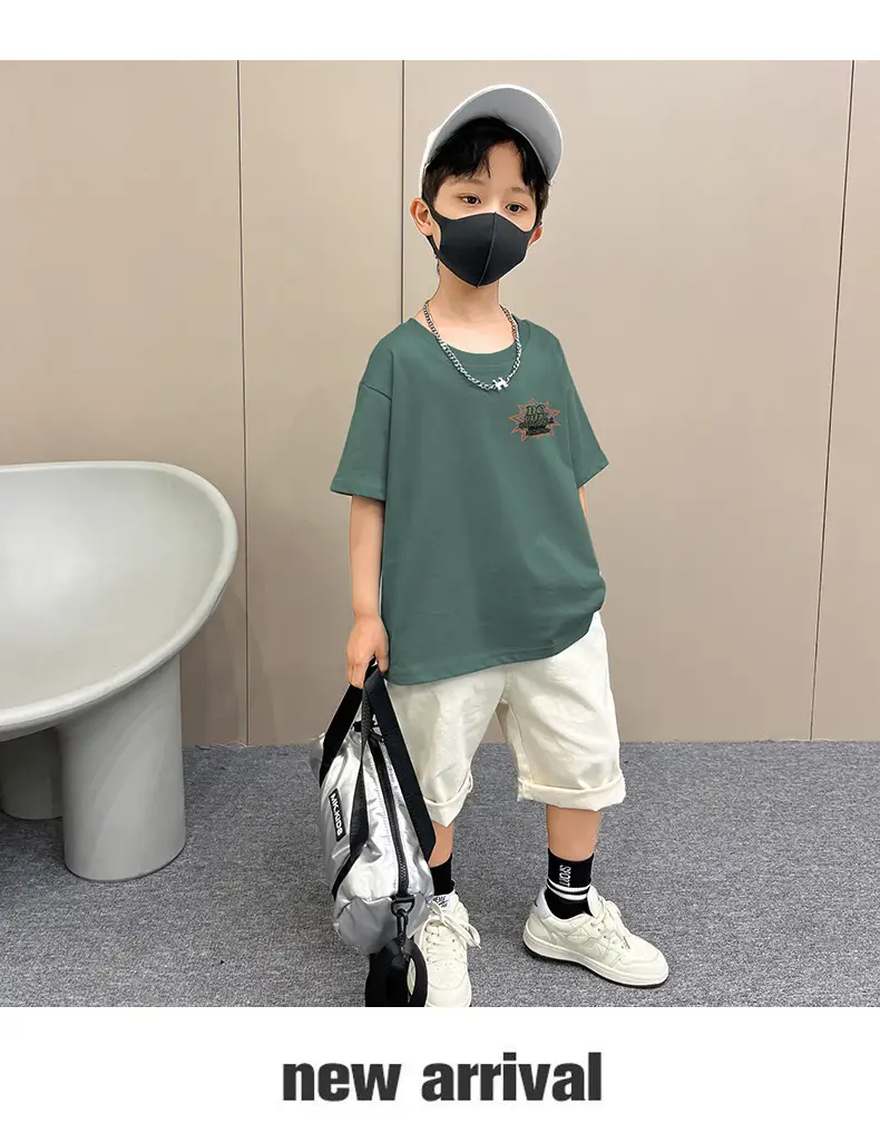 Boys T-Shirt Summer Loose Cool Handsome Style — feature 13