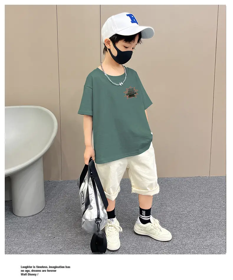 Boys T-Shirt Summer Loose Cool Handsome Style — feature 14