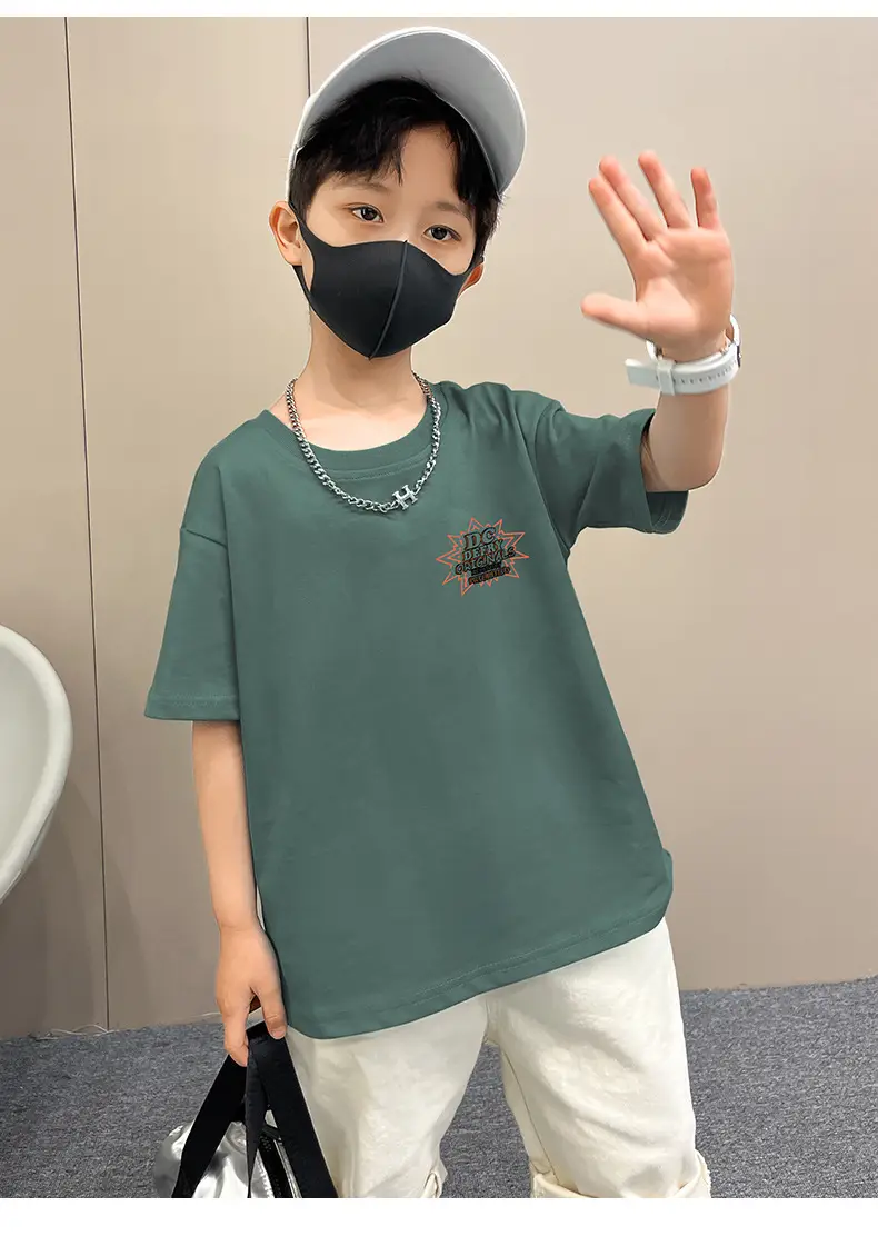 Boys T-Shirt Summer Loose Cool Handsome Style — feature 15