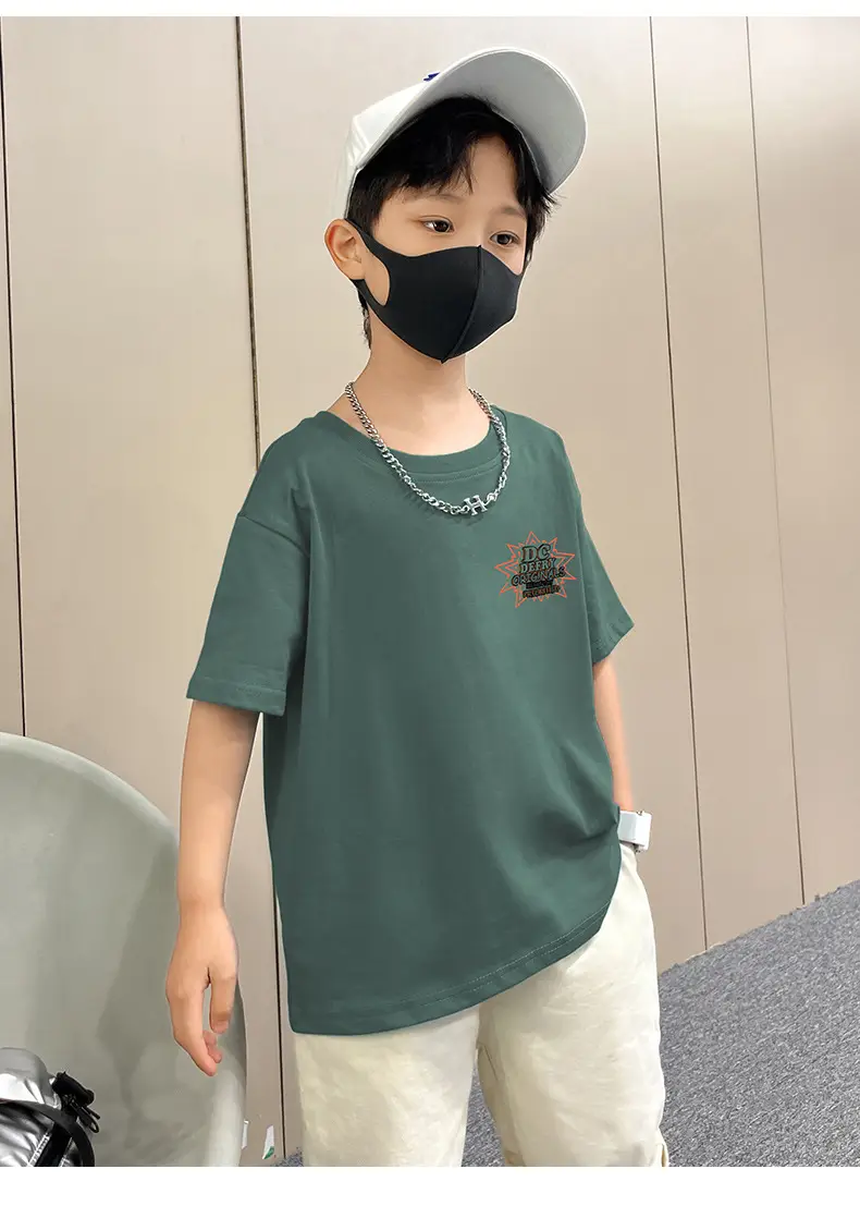 Boys T-Shirt Summer Loose Cool Handsome Style — feature 17