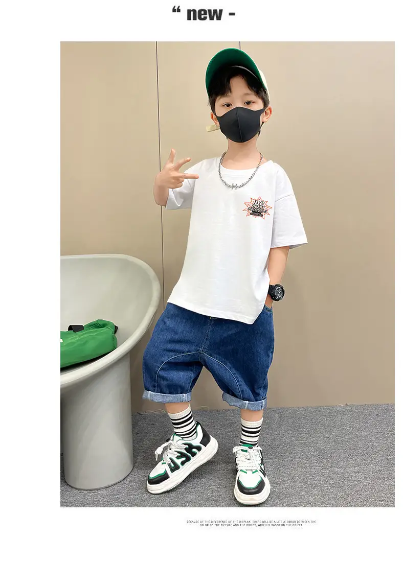 Boys T-Shirt Summer Loose Cool Handsome Style — feature 4