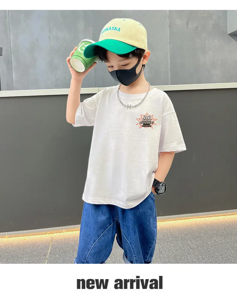 Boys T-Shirt Summer Loose Cool Handsome Style — feature 6