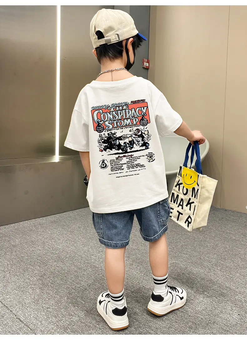 Boys T-Shirt Summer Loose Cool Handsome Style — feature 8