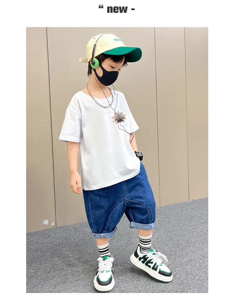 Boys T-Shirt Summer Loose Cool Handsome Style — feature 9