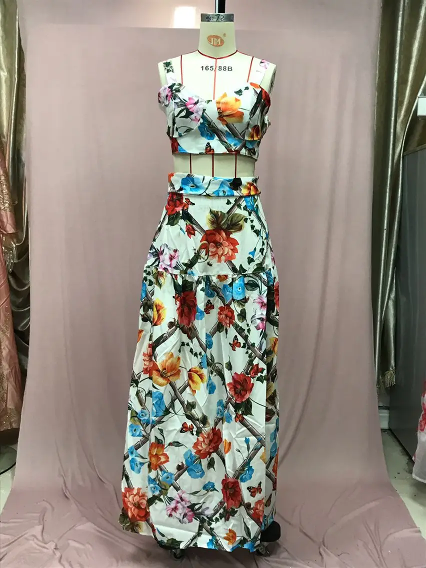 2025 Printed Floral Dress Suit for Women Beach Wear — feature 15