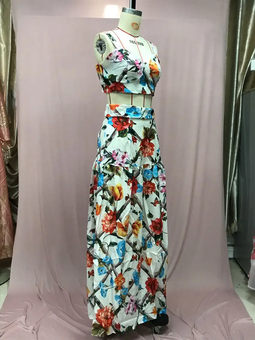 2025 Printed Floral Dress Suit for Women Beach Wear — feature 16