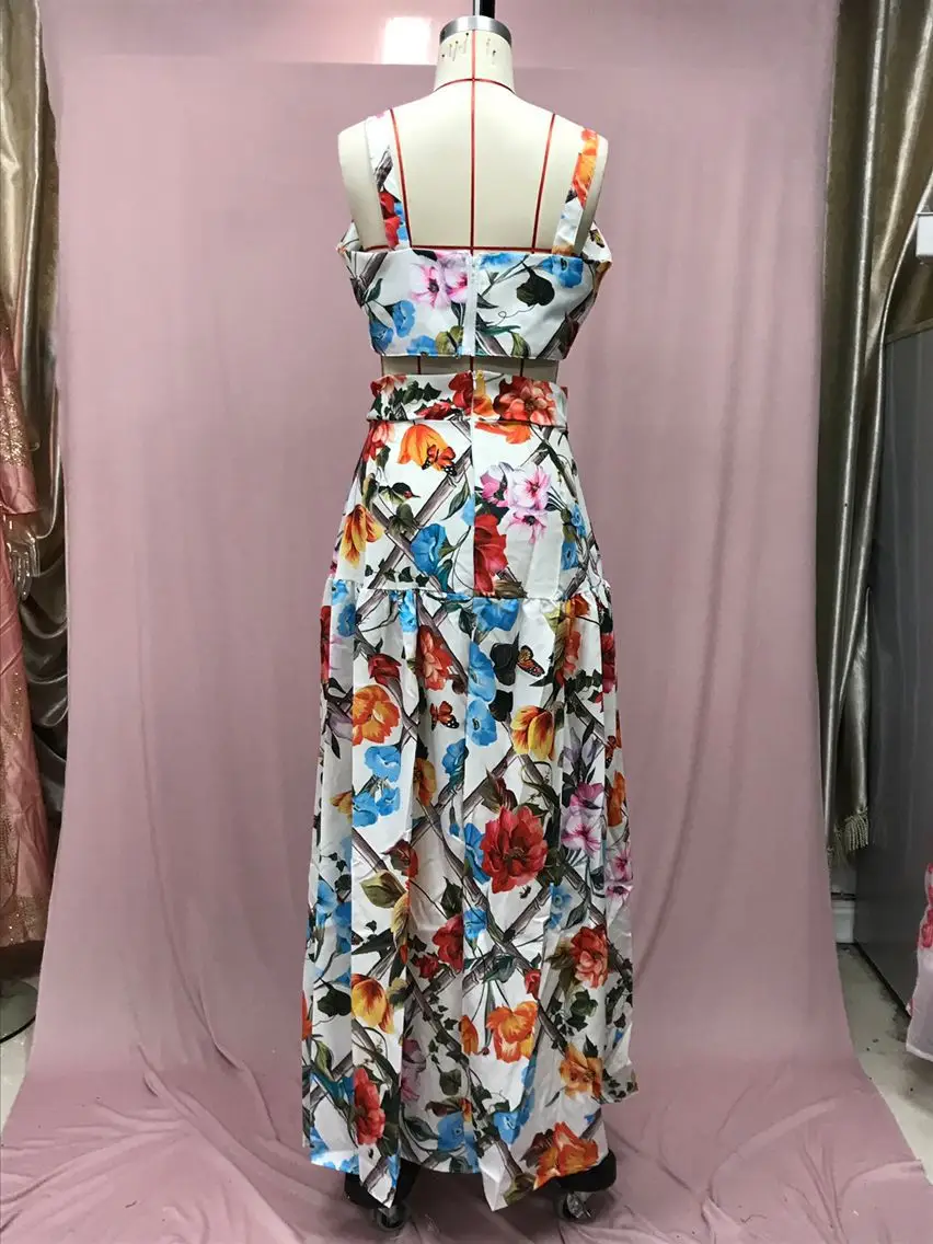 2025 Printed Floral Dress Suit for Women Beach Wear — feature 17