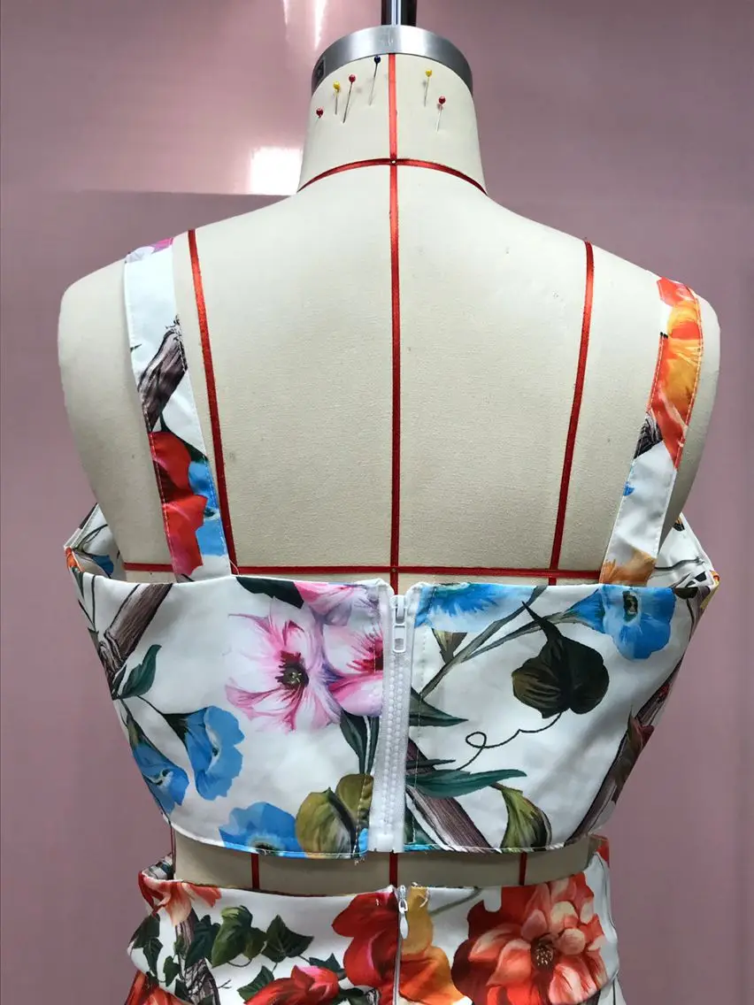 2025 Printed Floral Dress Suit for Women Beach Wear — feature 18