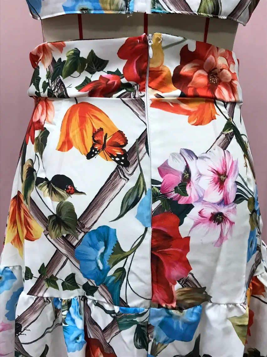 2025 Printed Floral Dress Suit for Women Beach Wear — feature 19