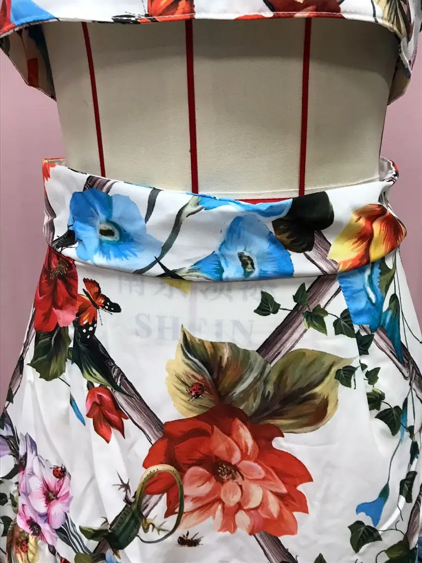 2025 Printed Floral Dress Suit for Women Beach Wear — feature 21