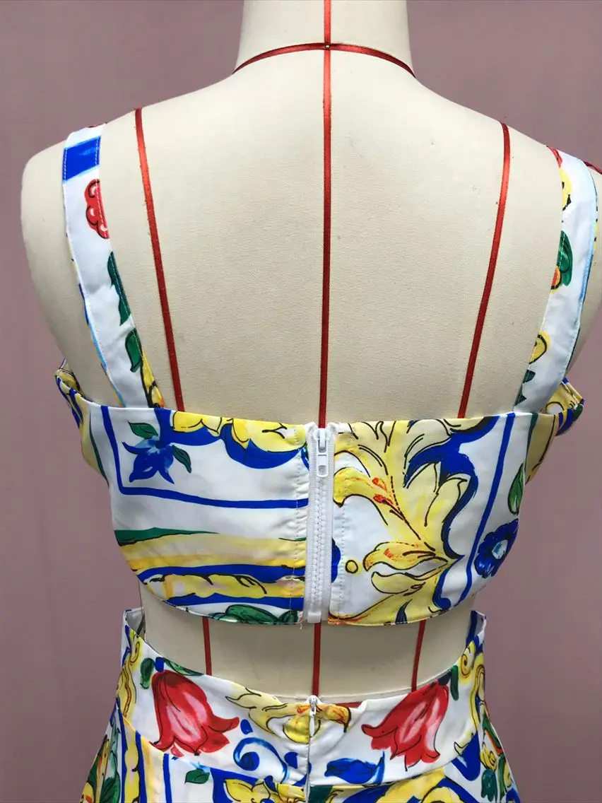 2025 Printed Floral Dress Suit for Women Beach Wear — feature 26