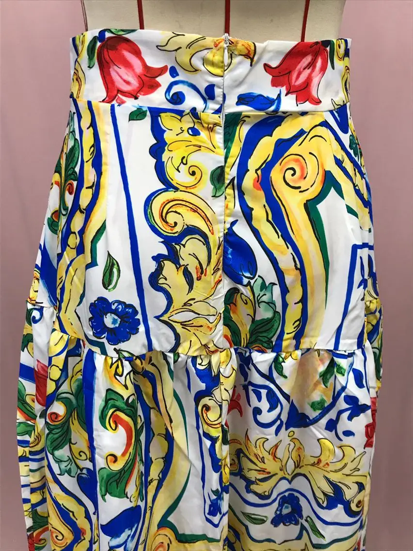 2025 Printed Floral Dress Suit for Women Beach Wear — feature 27