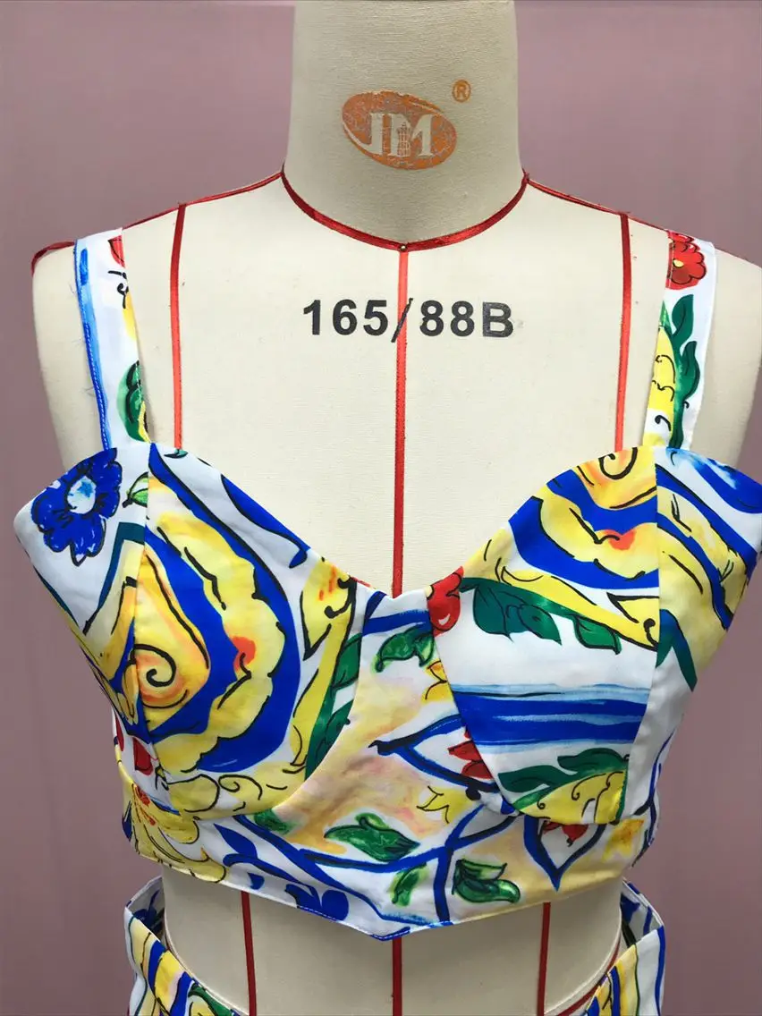 2025 Printed Floral Dress Suit for Women Beach Wear — feature 28