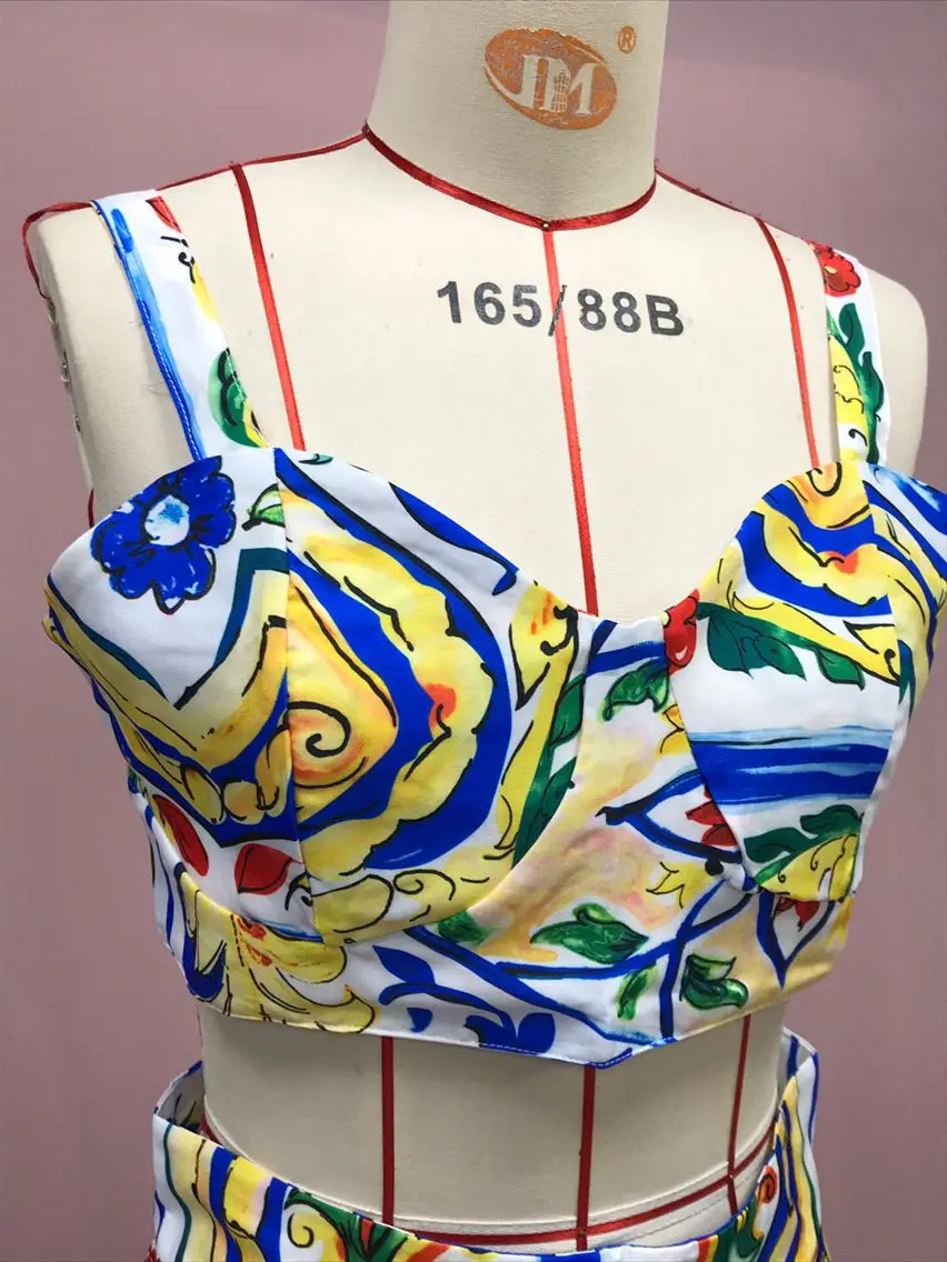 2025 Printed Floral Dress Suit for Women Beach Wear — feature 31