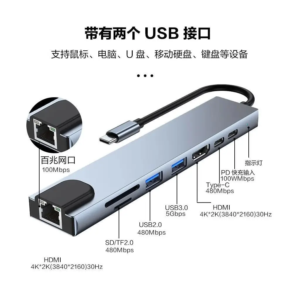 10-in-1 Type-C Docking Station Gigabit HDMI4K - Image 4