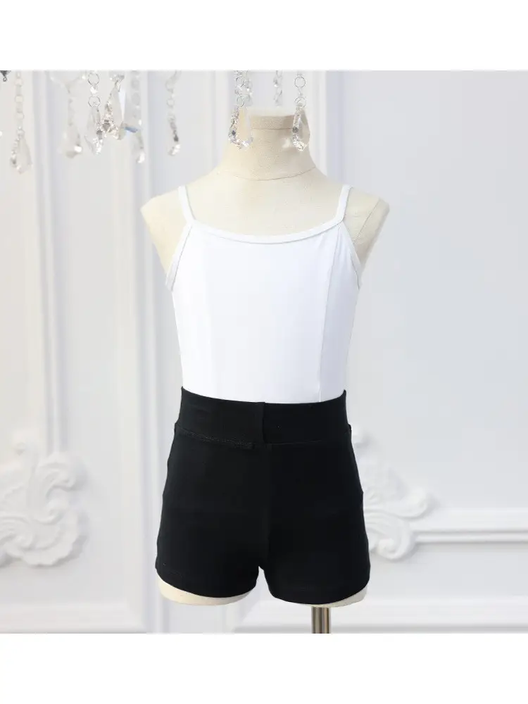 Girls Blue V-Neck Dance Pants Summer Boxers
