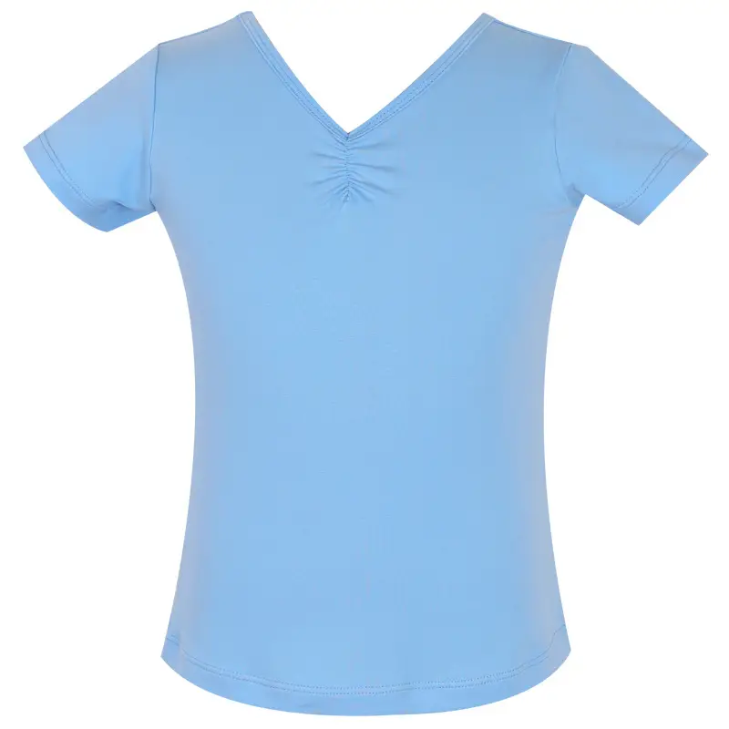 Girls Blue V-Neck Dance Pants Summer Boxers