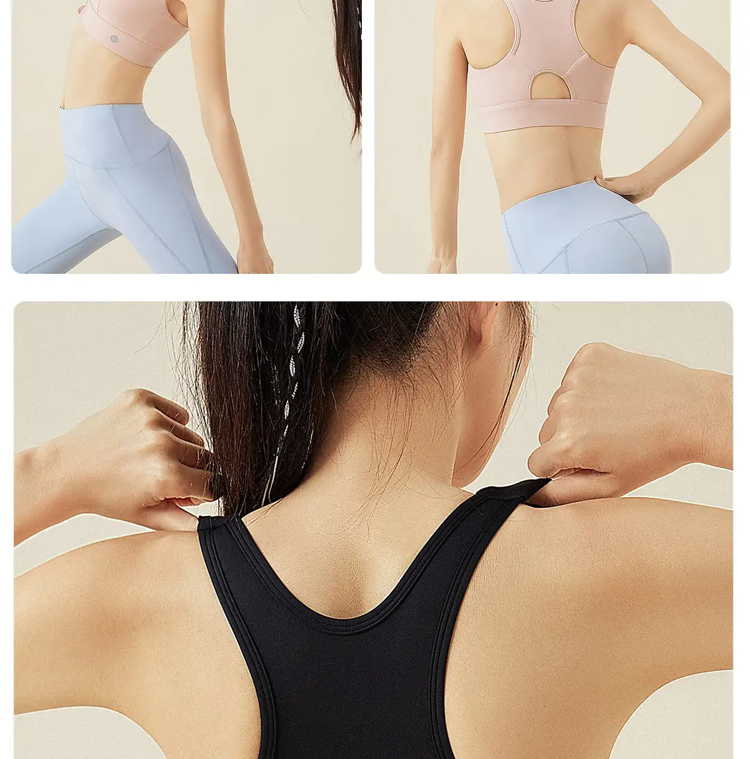 361 Sports Bra Shock-Proof High-Strength Front Zipper Large Size Yoga Bra Fitness All-In-One Sports Vest for Women — feature 24