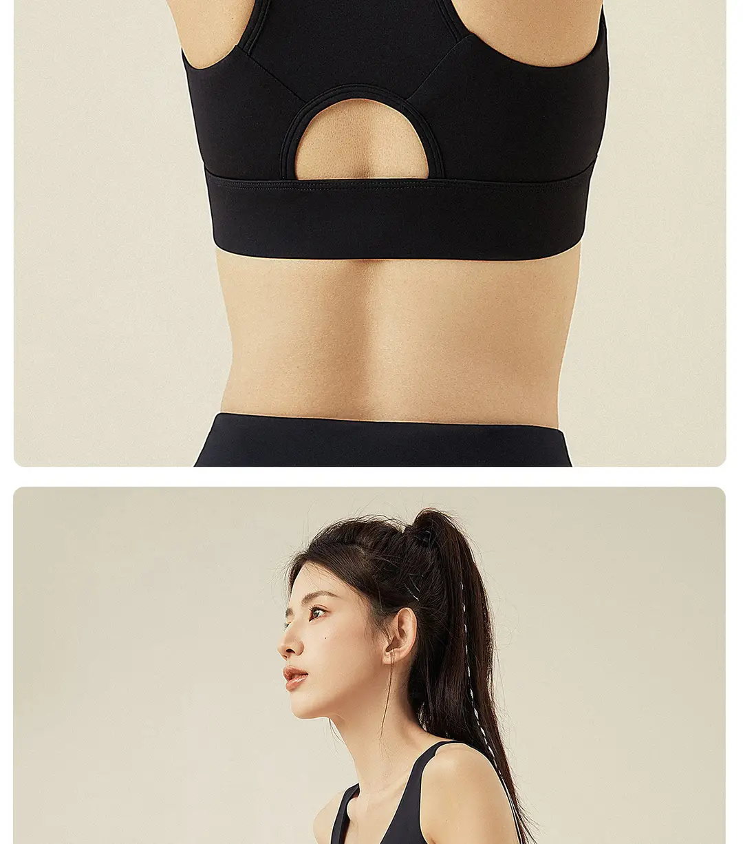 361 Sports Bra Shock-Proof High-Strength Front Zipper Large Size Yoga Bra Fitness All-In-One Sports Vest for Women — feature 25