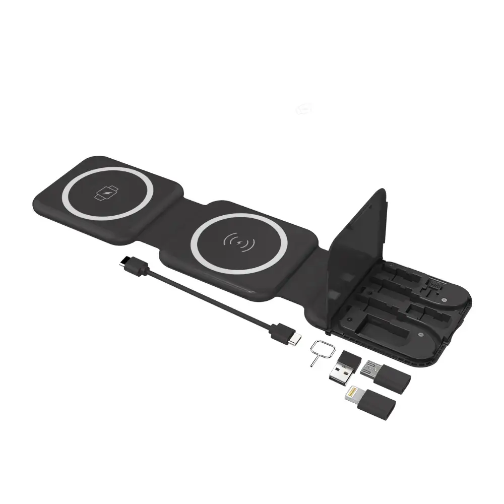 Three-In-One Magnetic Wireless Charger for Phone, Tablet, Watch - Image 10