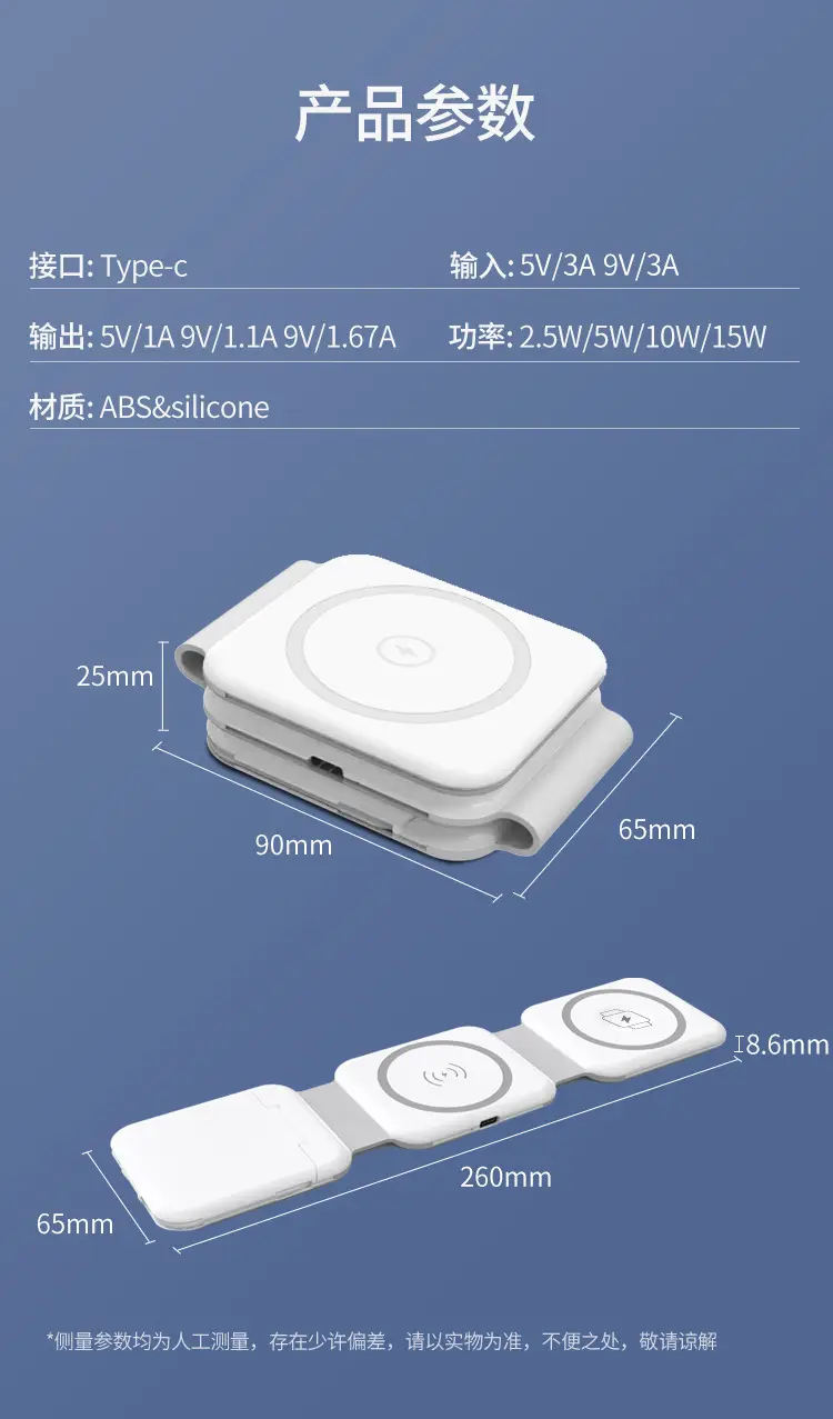 Three-In-One Magnetic Wireless Charger for Phone, Tablet, Watch — feature 15
