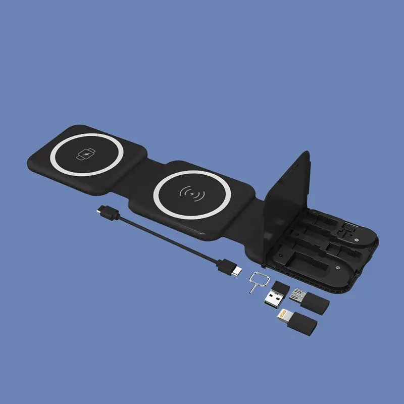 Three-In-One Magnetic Wireless Charger for Phone, Tablet, Watch - Image 3