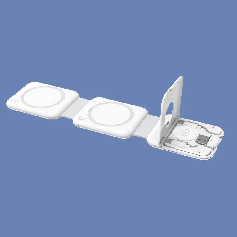 Three-In-One Magnetic Wireless Charger for Phone, Tablet, Watch - Image 4