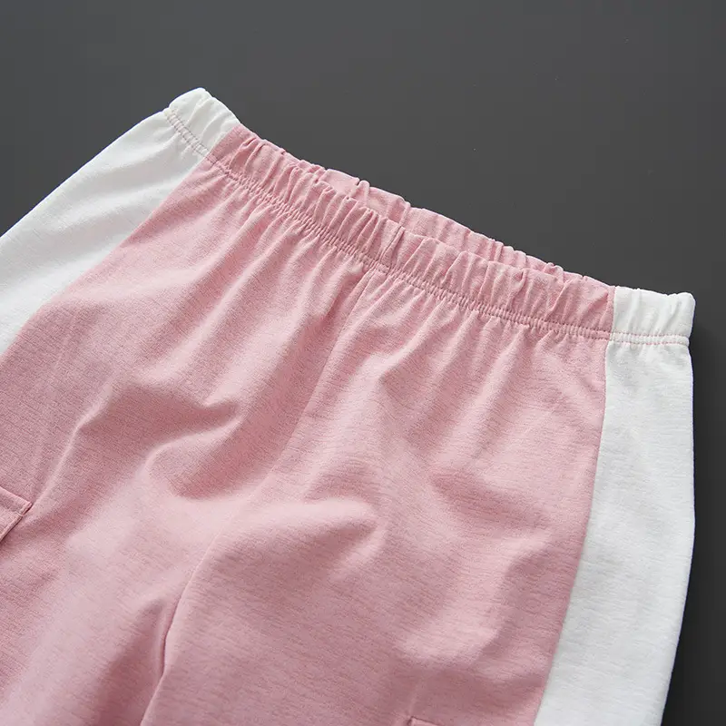 Sorona Kids T-Shirt Pink White Raglan Sleeve