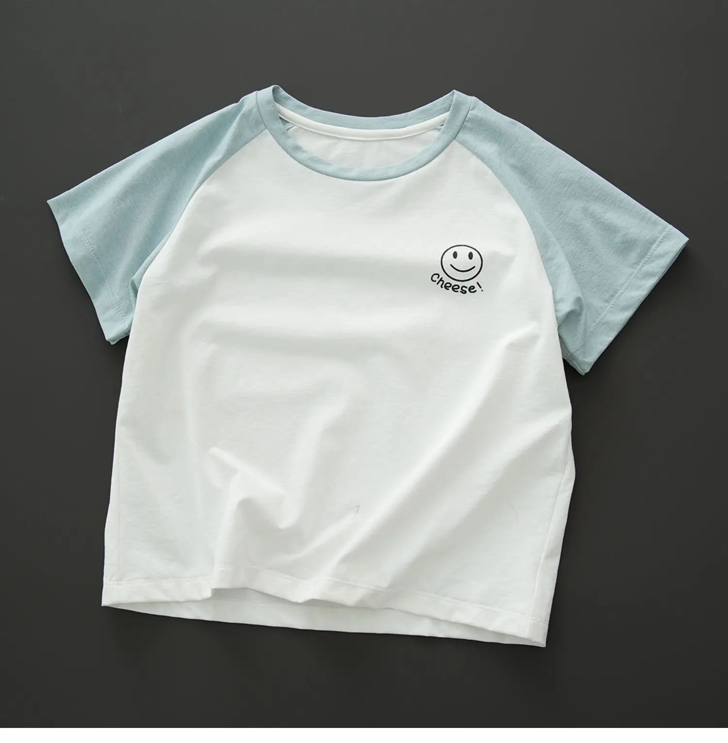 Sorona Kids T-Shirt Pink White Raglan Sleeve — feature 16