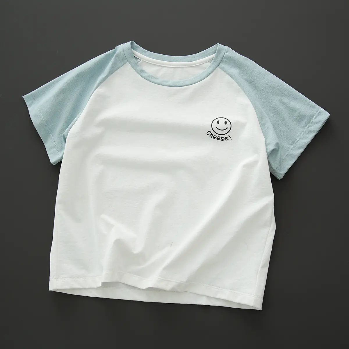 Sorona Kids T-Shirt Pink White Raglan Sleeve