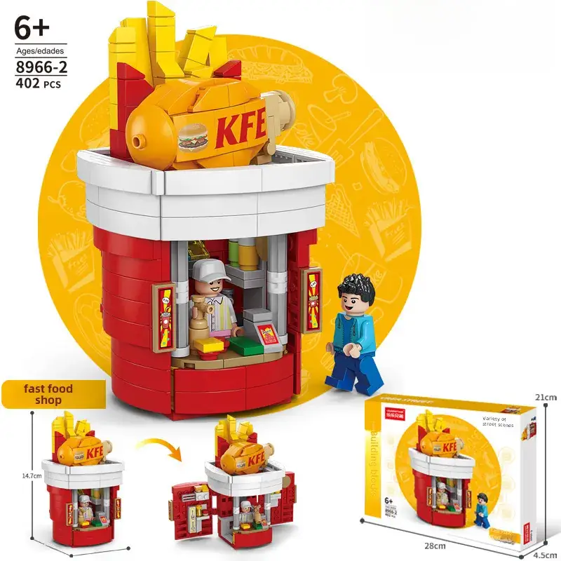 Lego Mini City Snack Station for Boys Girls Creative Building Toy - Image 34