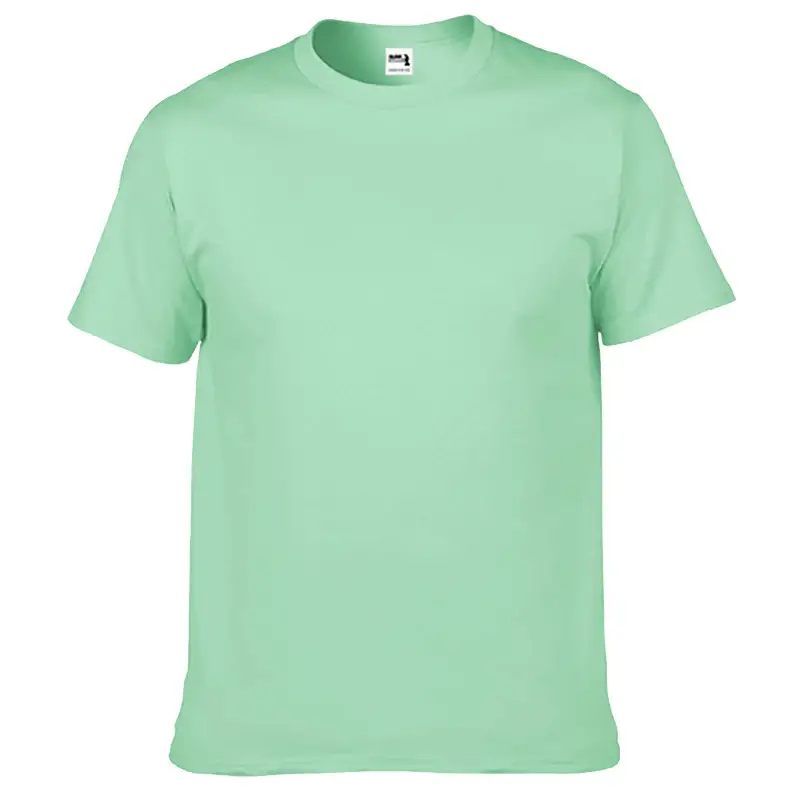 Blue Cotton T-Shirt European Size 210g Heavy Loose Solid Color - Image 17