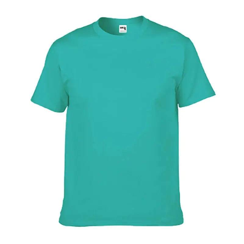 Blue Cotton T-Shirt European Size 210g Heavy Loose Solid Color - Image 18