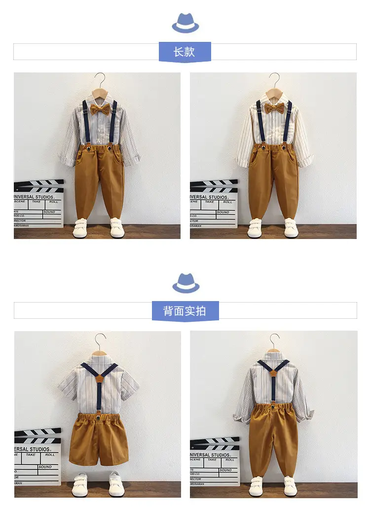 Boys' Bow Tie Shorts Outfit Summer Suit — feature 5