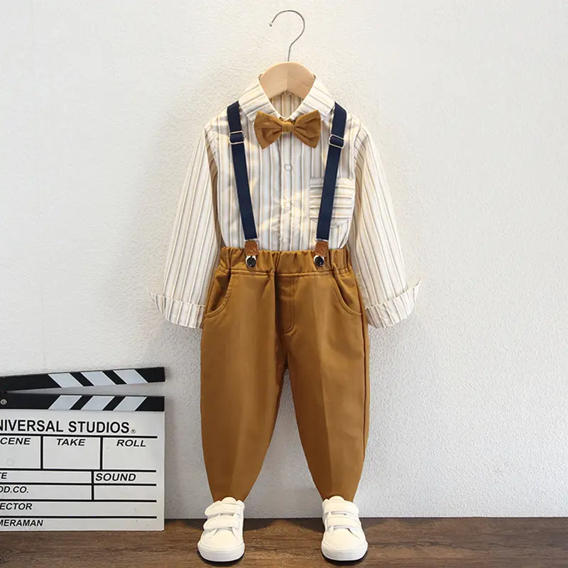 Boys' Bow Tie Shorts Outfit Summer Suit - Image 2