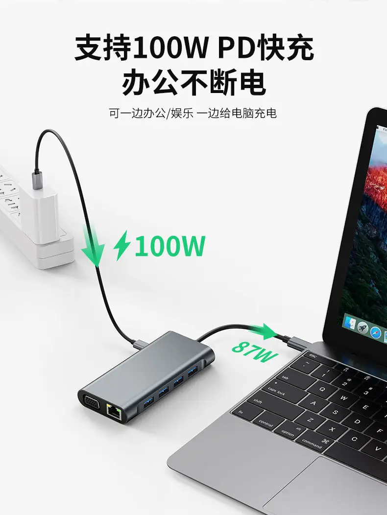Cross-Border Type-C Docking Station Multi-Function Hub — feature 2
