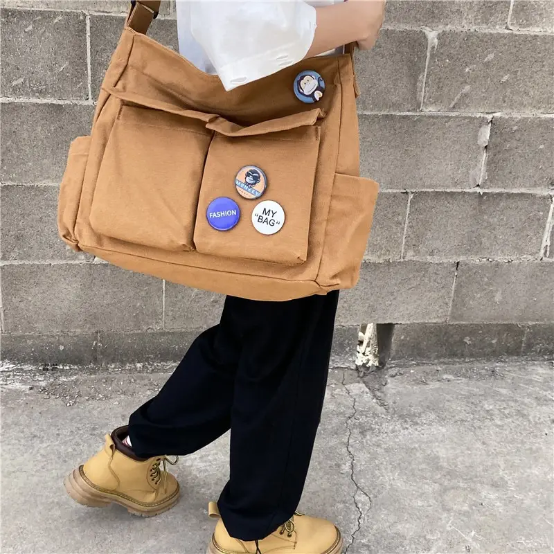 2026 Canvas Crossbody Bag Women Korean Style - Image 5
