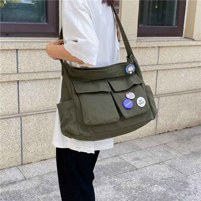 2026 Canvas Crossbody Bag Women Korean Style - Image 7