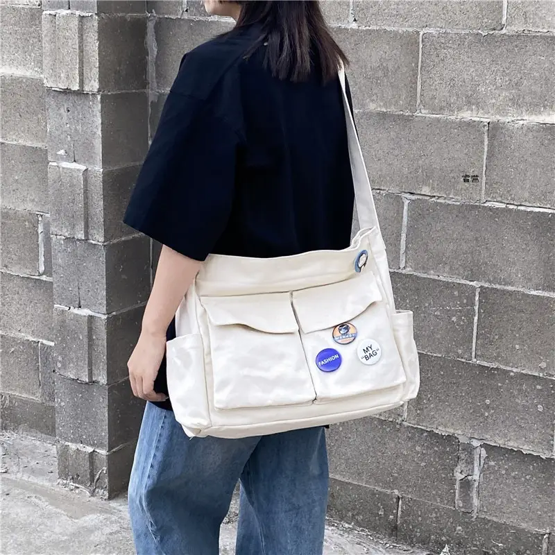 2026 Canvas Crossbody Bag Women Korean Style - Image 8