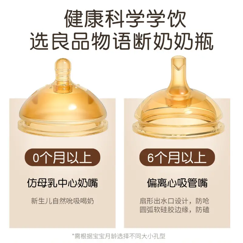 Baby feeding bottle PPSU anti-fall and anti-flatulence 0-6 years old baby straw cup newborn children's drinking cup for three uses