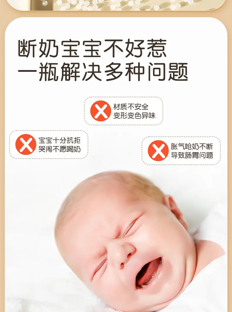 Baby feeding bottle PPSU anti-fall and anti-flatulence 0-6 years old baby straw cup newborn children's drinking cup for three uses — feature 7