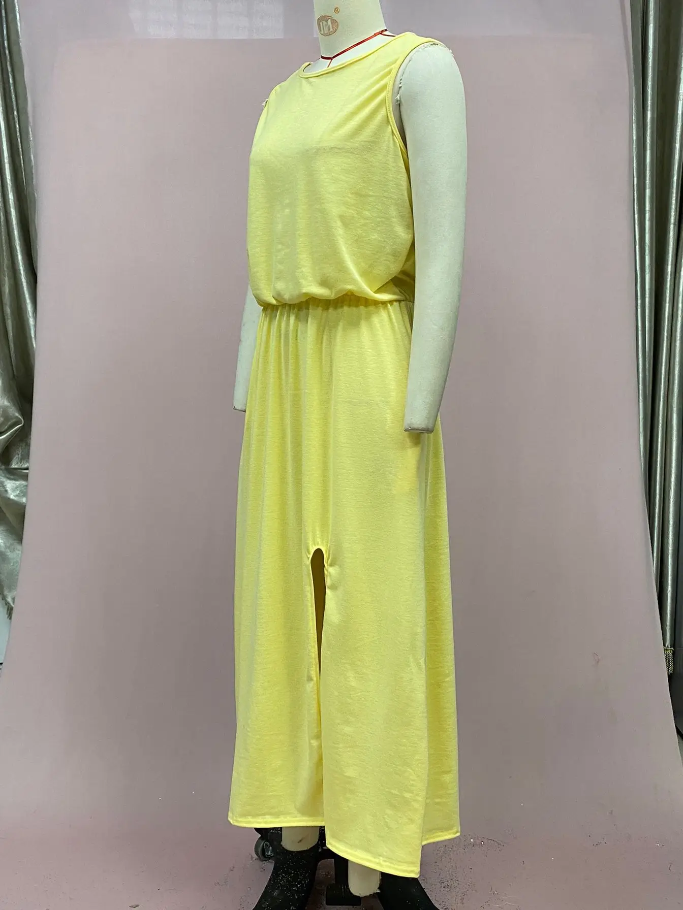 2025 Cross-Border Summer Dress Red Sleeveless Long Skirt — feature 28